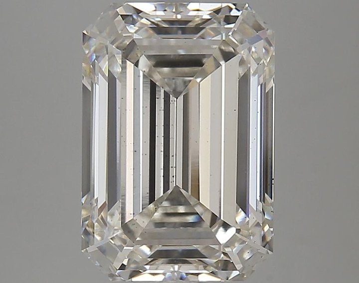 5.18 Carat Emerald Shaped Ideal Cut VS2 IGI Certified Lab Grown Diamond