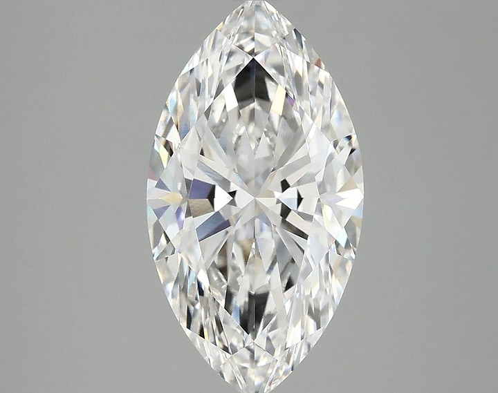 3.09 Carat Marquise Shaped Excellent Cut VVS2 IGI Certified Lab Grown Diamond