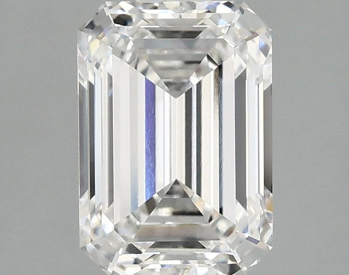 2.1 Carat Emerald Shaped Ideal Cut VVS2 IGI Certified Lab Grown Diamond