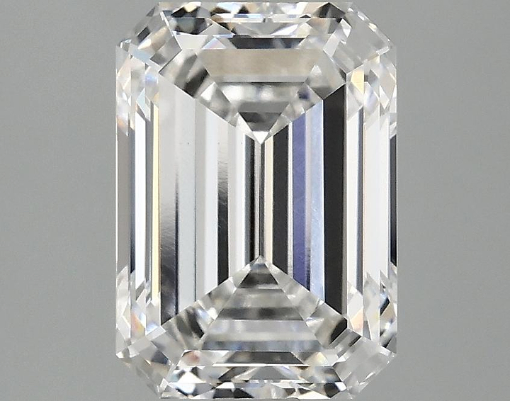 3.1 Carat Emerald Shaped Ideal Cut VVS2 IGI Certified Lab Grown Diamond