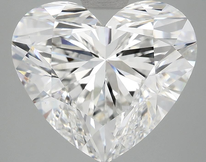 5.16 Carat Heart Shaped Ideal Cut VVS2 IGI Certified Lab Grown Diamond