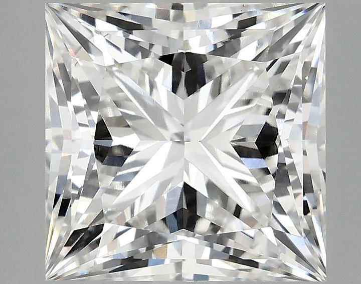 4.72 Carat Princess Shaped Ideal Cut VS2 IGI Certified Lab Grown Diamond