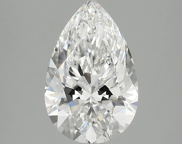 2.03 Carat Pear Shaped Ideal Cut VVS2 IGI Certified Lab Grown Diamond