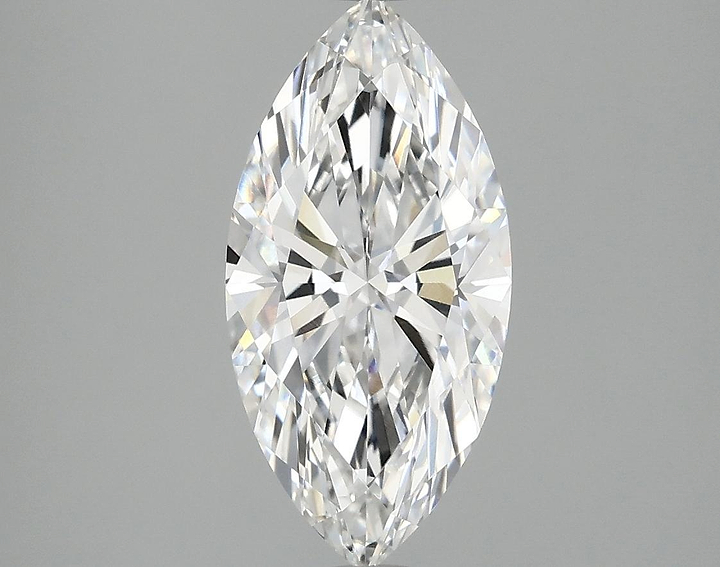 2.05 Carat Marquise Shaped Ideal Cut VVS2 IGI Certified Lab Grown Diamond