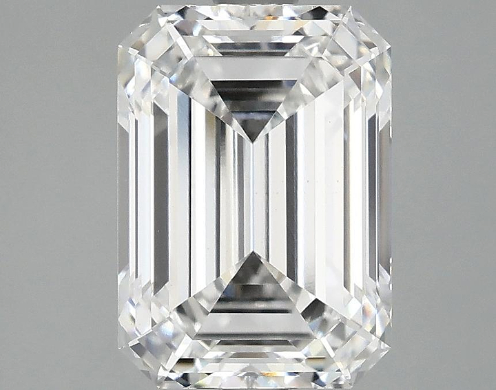3.09 Carat Emerald Shaped Ideal Cut VS1 IGI Certified Lab Grown Diamond