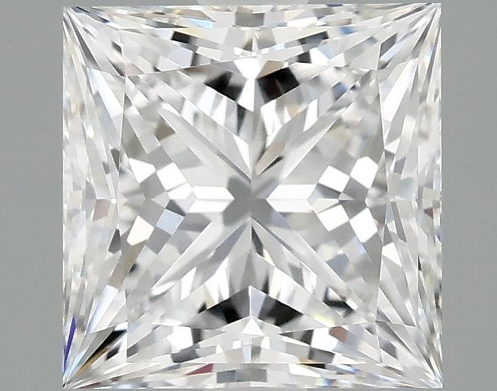 2.03 Carat Princess Shaped Ideal Cut VVS2 IGI Certified Lab Grown Diamond