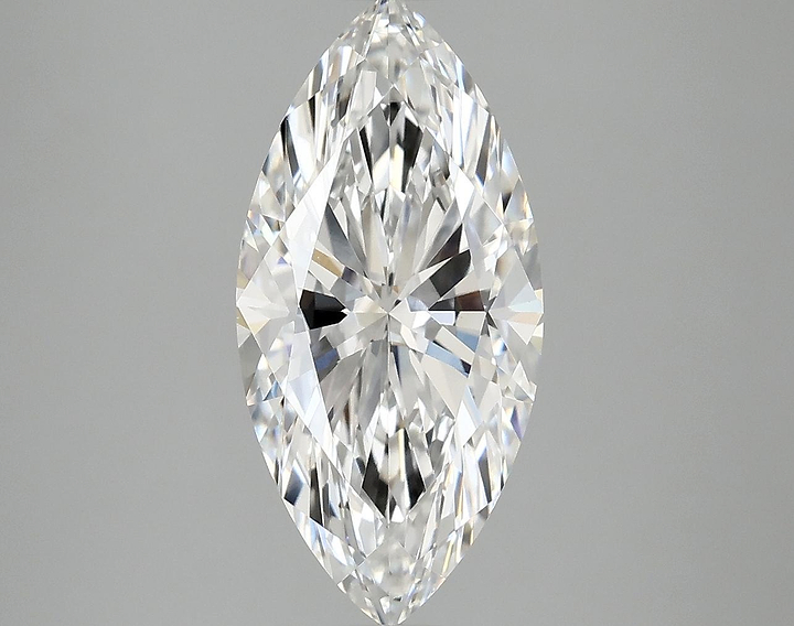 3.08 Carat Marquise Shaped Excellent Cut VVS2 IGI Certified Lab Grown Diamond