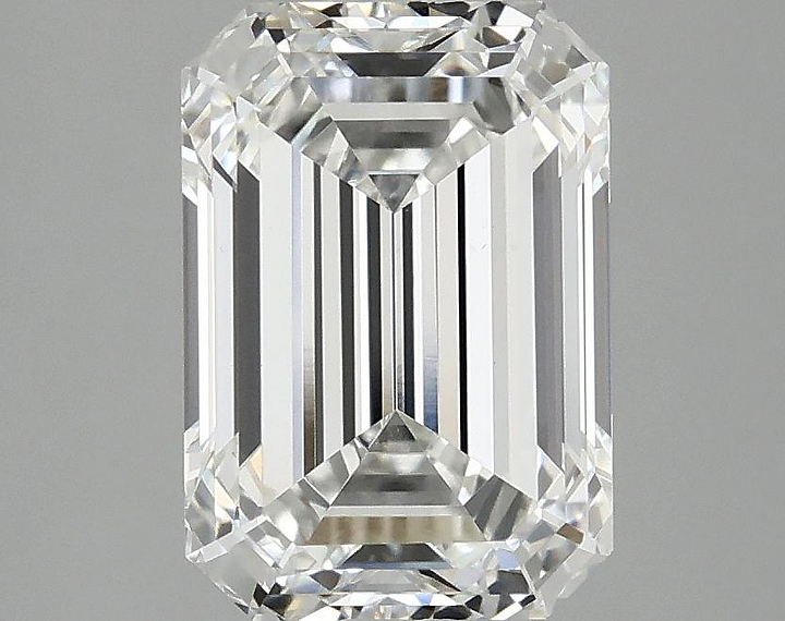 3.05 Carat Emerald Shaped Ideal Cut VVS2 IGI Certified Lab Grown Diamond