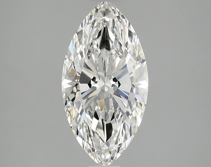 2.02 Carat Marquise Shaped Ideal Cut VVS2 IGI Certified Lab Grown Diamond