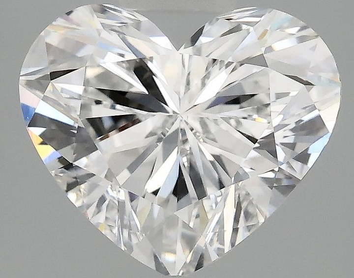 2.96 Carat Heart Shaped Excellent Cut VVS2 IGI Certified Lab Grown Diamond