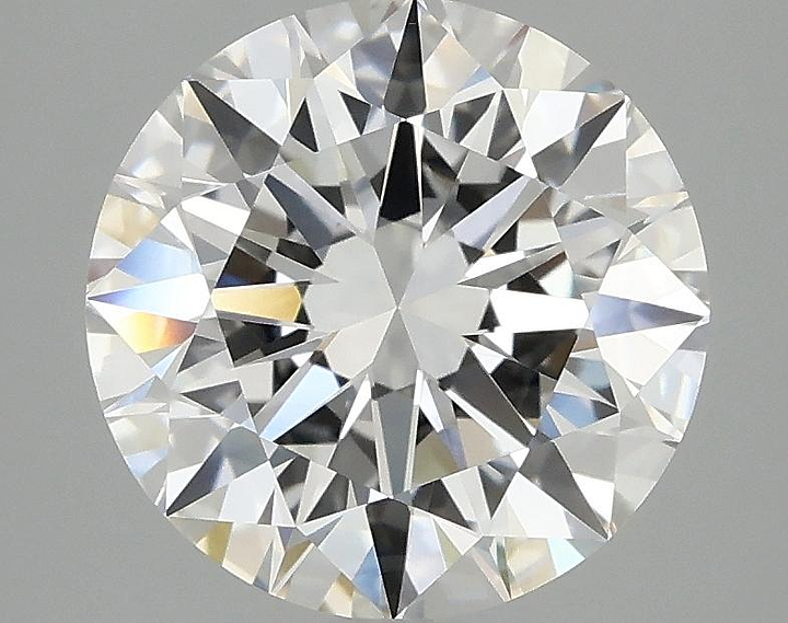 3.08 Carat Round Shaped Excellent Cut VVS2 IGI Certified Lab Grown Diamond