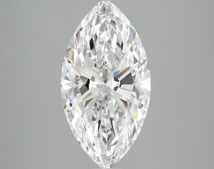 3.1 Carat Marquise Shaped Ideal Cut VVS2 IGI Certified Lab Grown Diamond