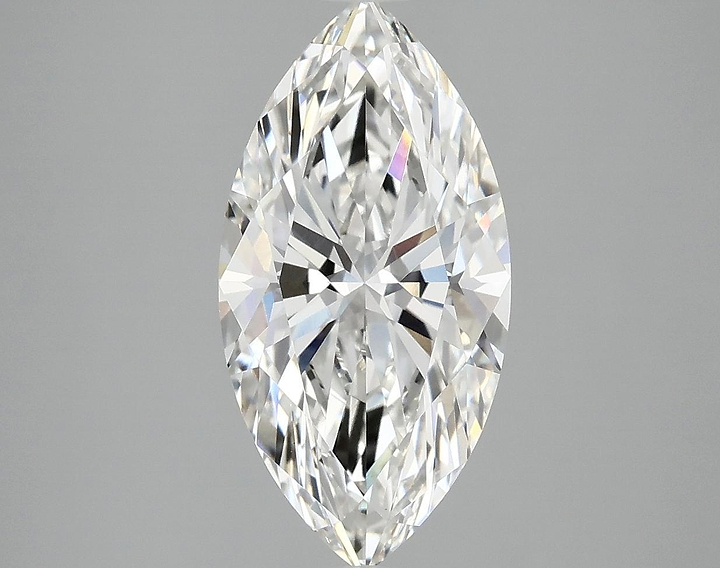 3.07 Carat Marquise Shaped Ideal Cut VVS2 IGI Certified Lab Grown Diamond