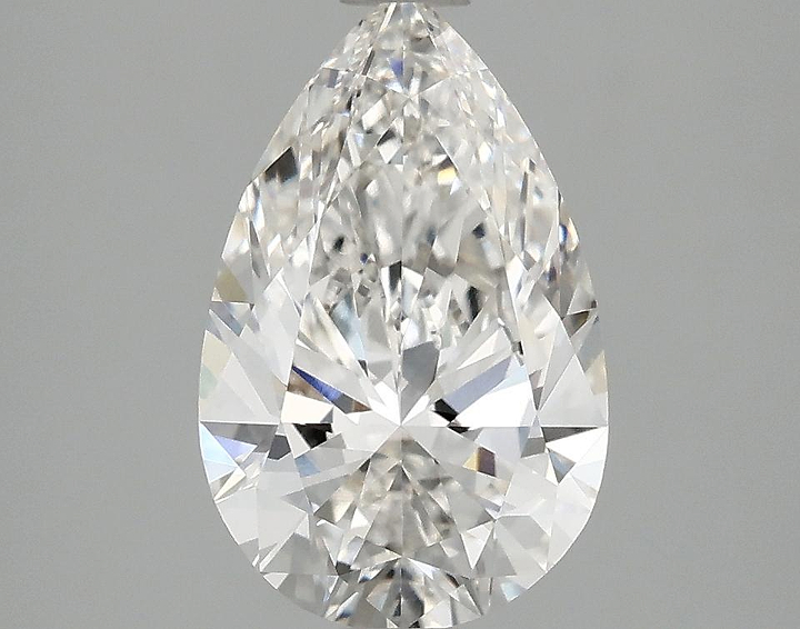 2.05 Carat Pear Shaped Ideal Cut VVS2 IGI Certified Lab Grown Diamond