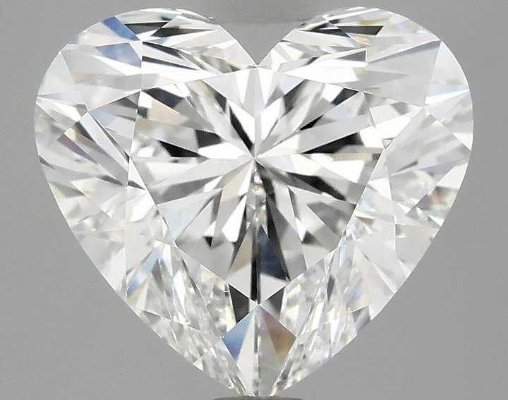 4.07 Carat Heart Shaped Ideal Cut VVS2 IGI Certified Lab Grown Diamond