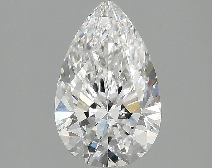 1.35 Carat Pear Shaped Ideal Cut VVS2 IGI Certified Lab Grown Diamond