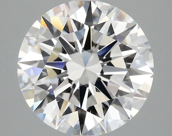 3.08 Carat Round Shaped Ideal Cut VVS2 IGI Certified Lab Grown Diamond