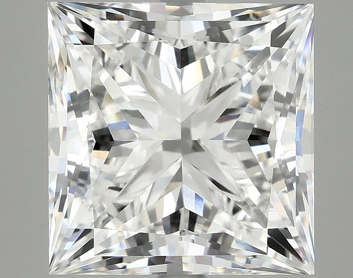 6.62 Carat Princess Shaped Ideal Cut VVS2 IGI Certified Lab Grown Diamond
