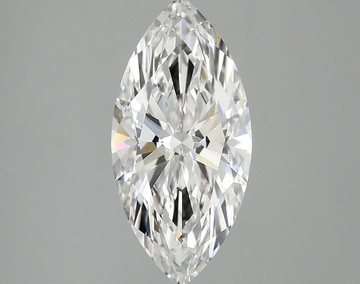 2.05 Carat Marquise Shaped Excellent Cut VVS2 IGI Certified Lab Grown Diamond