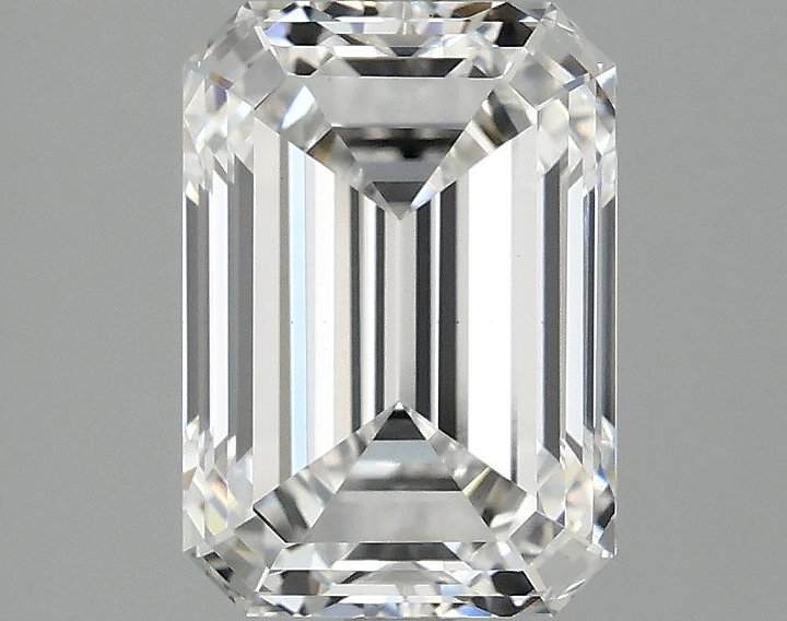 3.03 Carat Emerald Shaped Ideal Cut VVS2 IGI Certified Lab Grown Diamond