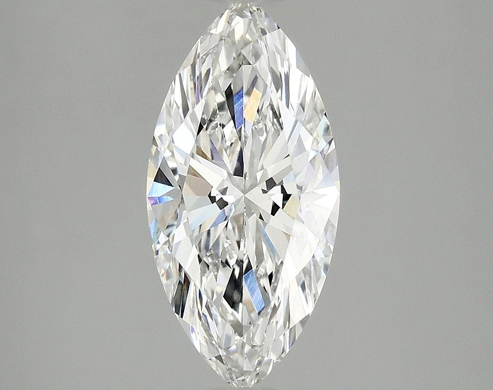 2.09 Carat Marquise Shaped Excellent Cut VVS2 IGI Certified Lab Grown Diamond