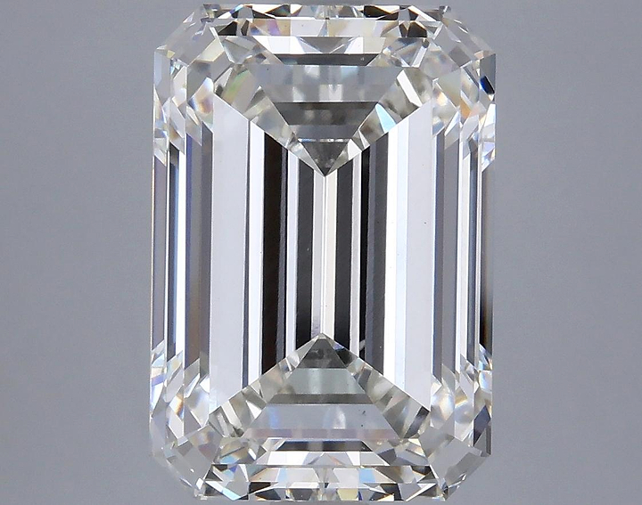 6.58 Carat Emerald Shaped Ideal Cut VS1 IGI Certified Lab Grown Diamond