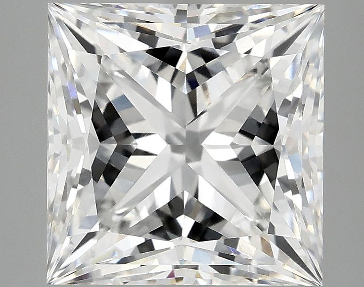 5.07 Carat Princess Shaped Ideal Cut VVS2 IGI Certified Lab Grown Diamond