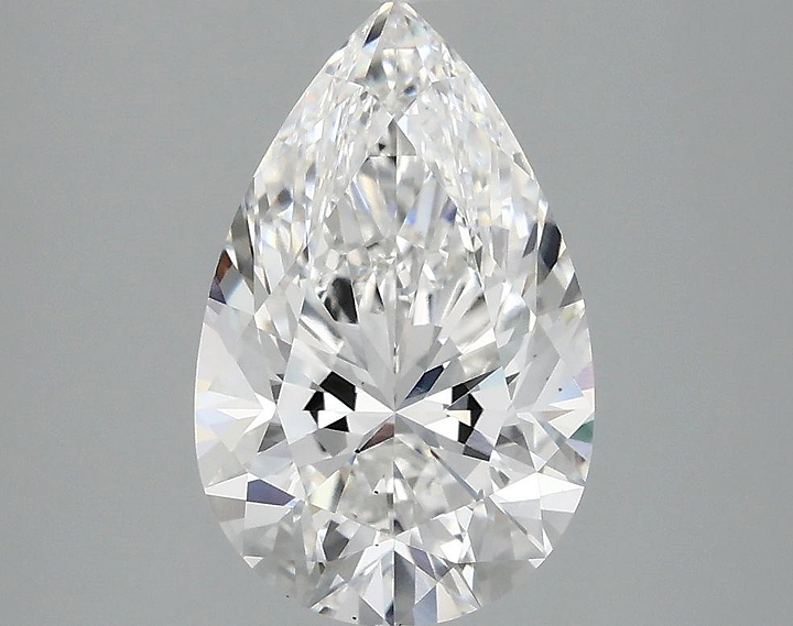 2.5 Carat Pear Shaped Ideal Cut VS1 IGI Certified Lab Grown Diamond