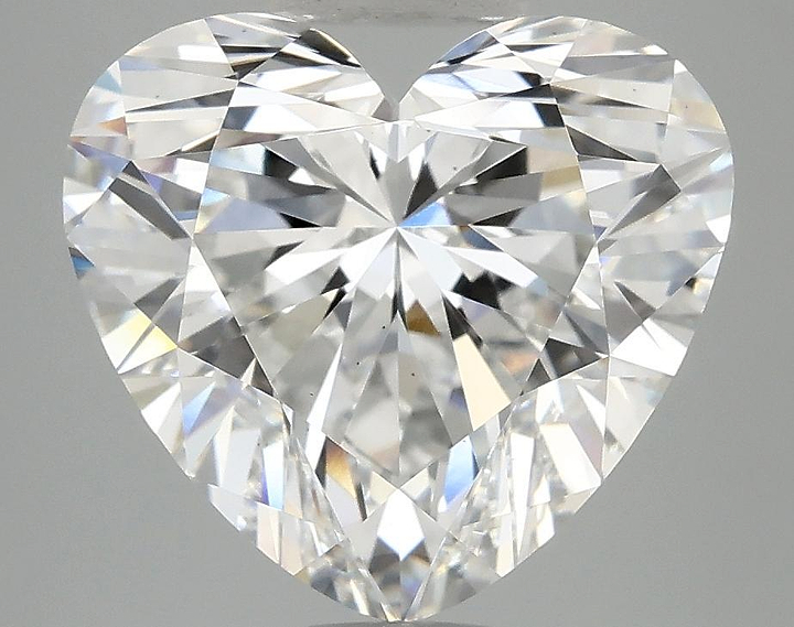 5.09 Carat Heart Shaped Ideal Cut VS2 IGI Certified Lab Grown Diamond