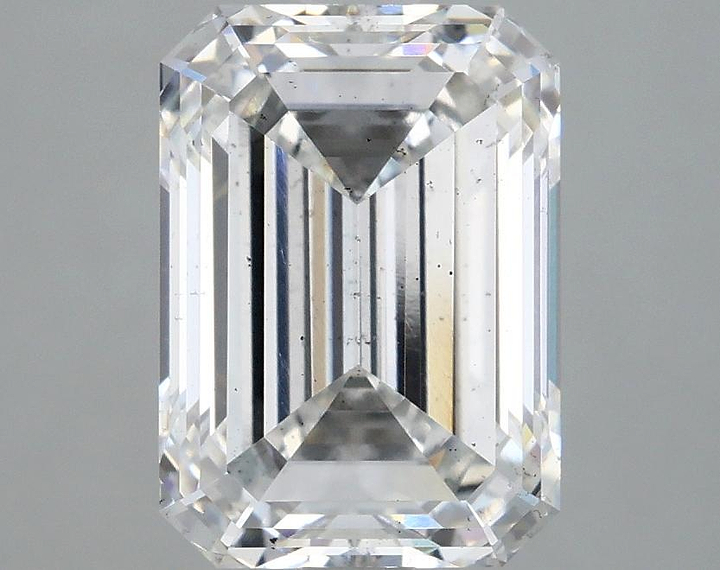 3.03 Carat Emerald Shaped Ideal Cut SI1 IGI Certified Lab Grown Diamond