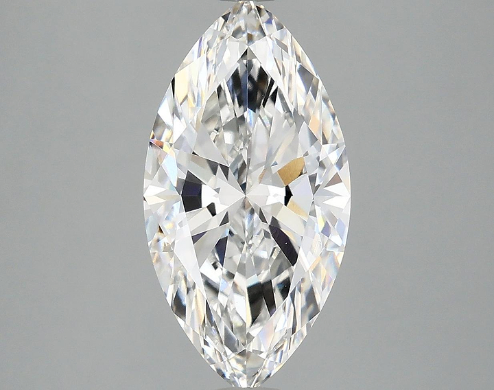 3.02 Carat Marquise Shaped Ideal Cut VVS2 IGI Certified Lab Grown Diamond
