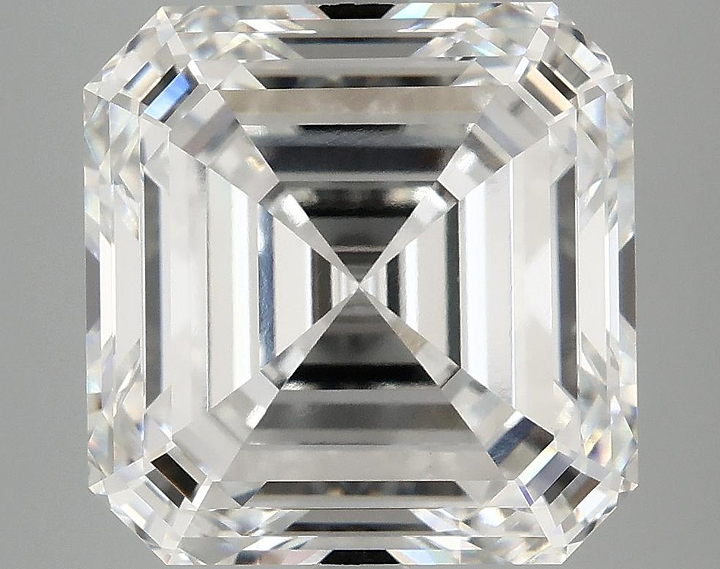 8.02 Carat Asscher Shaped Ideal Cut VVS2 IGI Certified Lab Grown Diamond
