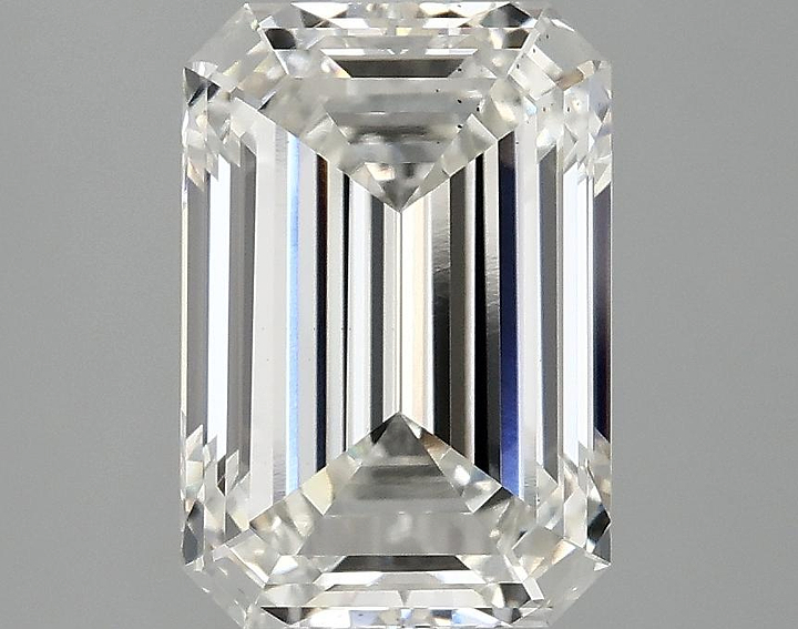 2.97 Carat Emerald Shaped Ideal Cut VS2 IGI Certified Lab Grown Diamond