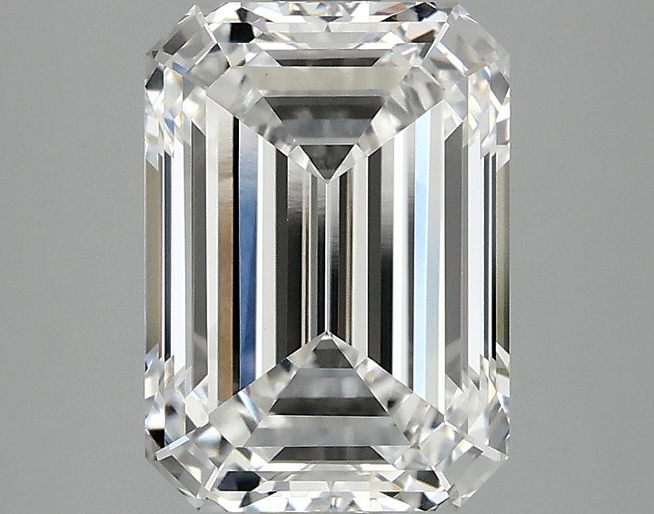 3.09 Carat Emerald Shaped Ideal Cut VVS2 IGI Certified Lab Grown Diamond