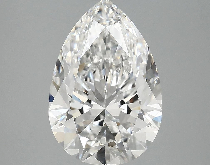 3.04 Carat Pear Shaped Excellent Cut VVS2 IGI Certified Lab Grown Diamond