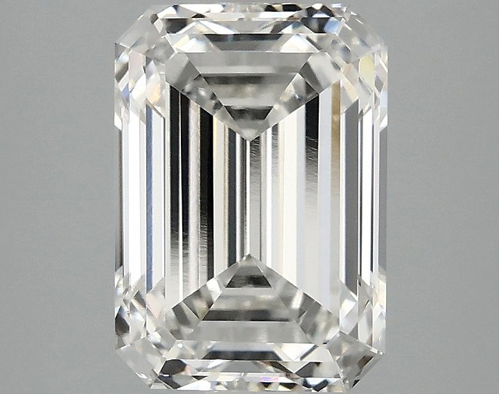 3.03 Carat Emerald Shaped Ideal Cut VVS2 IGI Certified Lab Grown Diamond