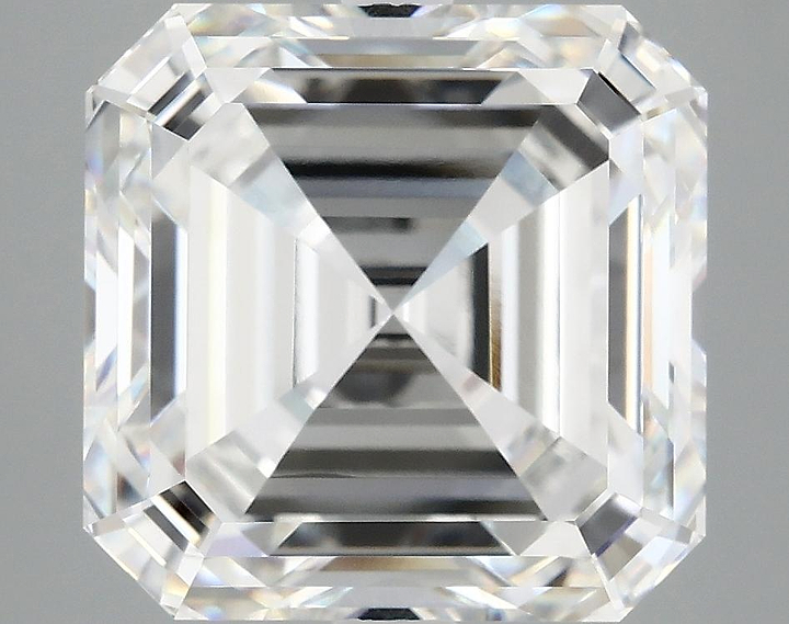 8.07 Carat Asscher Shaped Ideal Cut VVS2 IGI Certified Lab Grown Diamond