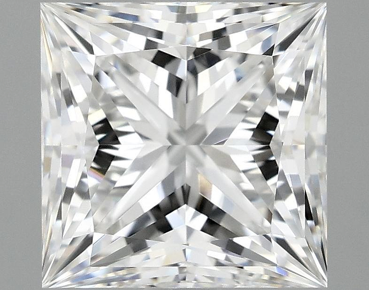 2.07 Carat Princess Shaped Ideal Cut VVS2 IGI Certified Lab Grown Diamond