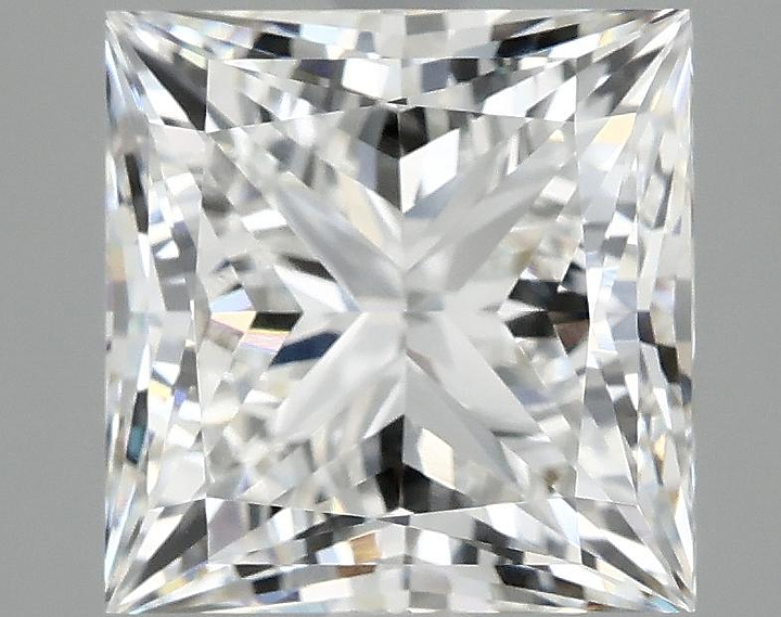 4.04 Carat Princess Shaped Ideal Cut VVS2 IGI Certified Lab Grown Diamond