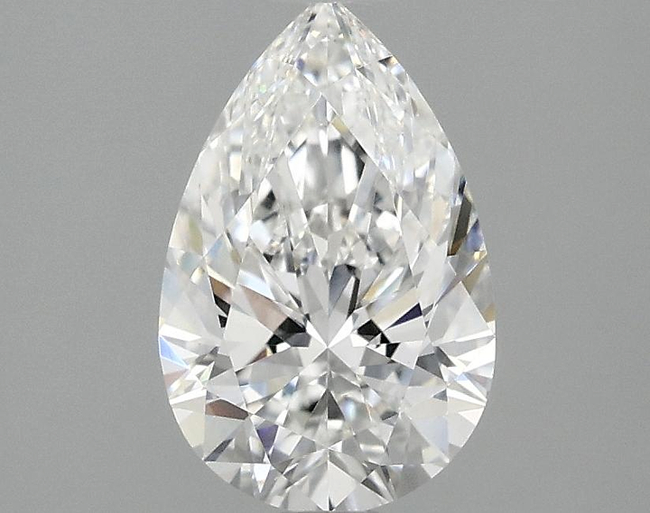 1.54 Carat Pear Shaped Ideal Cut VVS2 IGI Certified Lab Grown Diamond