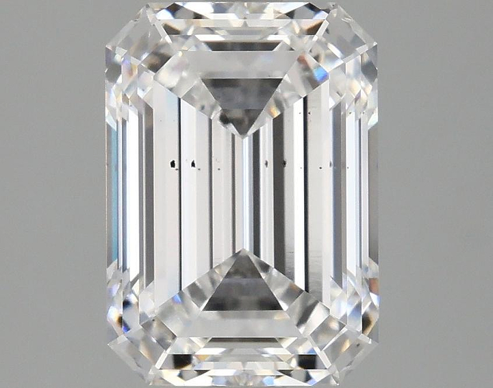 3.07 Carat Emerald Shaped Ideal Cut SI1 IGI Certified Lab Grown Diamond