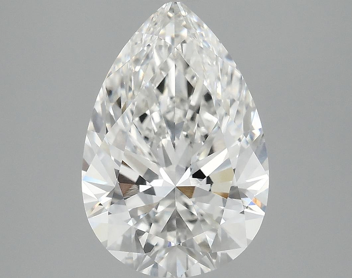 3.07 Carat Pear Shaped Excellent Cut VVS2 IGI Certified Lab Grown Diamond
