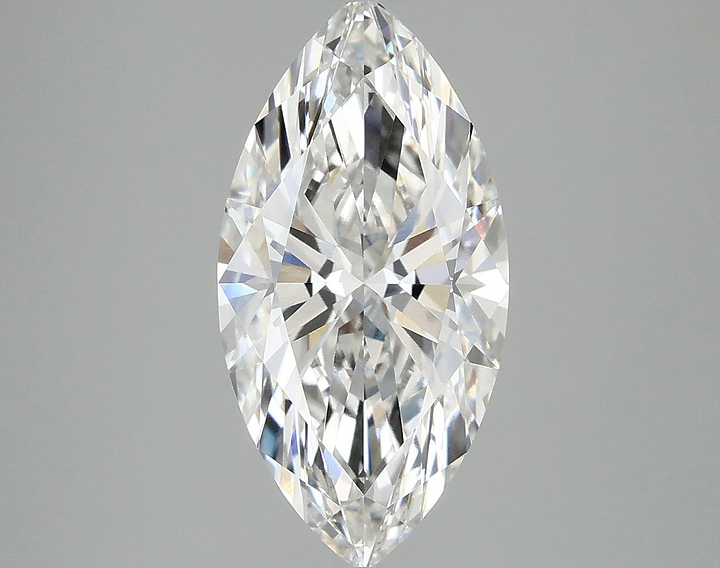 3.06 Carat Marquise Shaped Ideal Cut VVS2 IGI Certified Lab Grown Diamond