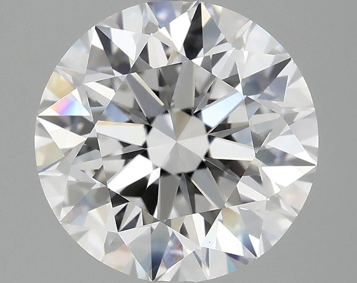 3.08 Carat Round Shaped Excellent Cut VVS2 IGI Certified Lab Grown Diamond