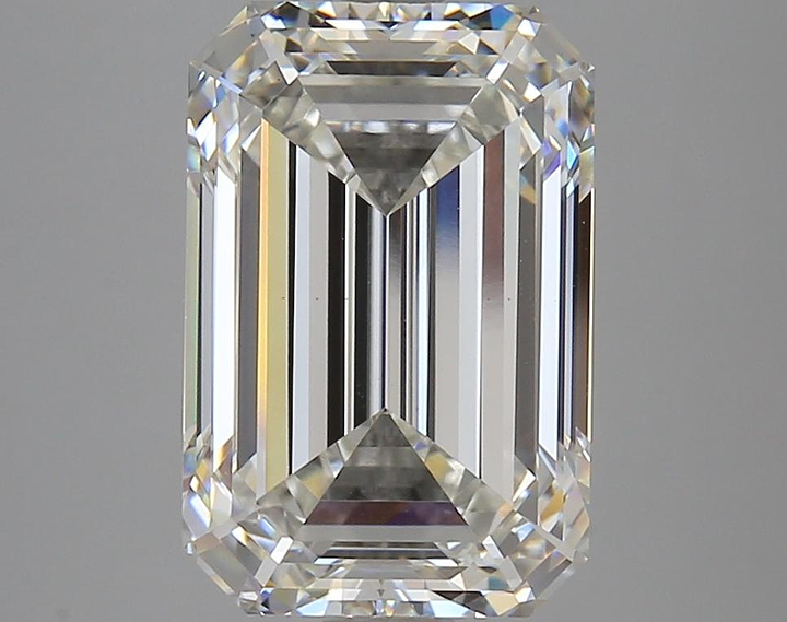 5.39 Carat Emerald Shaped Excellent Cut VVS2 IGI Certified Lab Grown Diamond