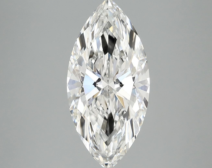 3.05 Carat Marquise Shaped Excellent Cut VVS2 IGI Certified Lab Grown Diamond