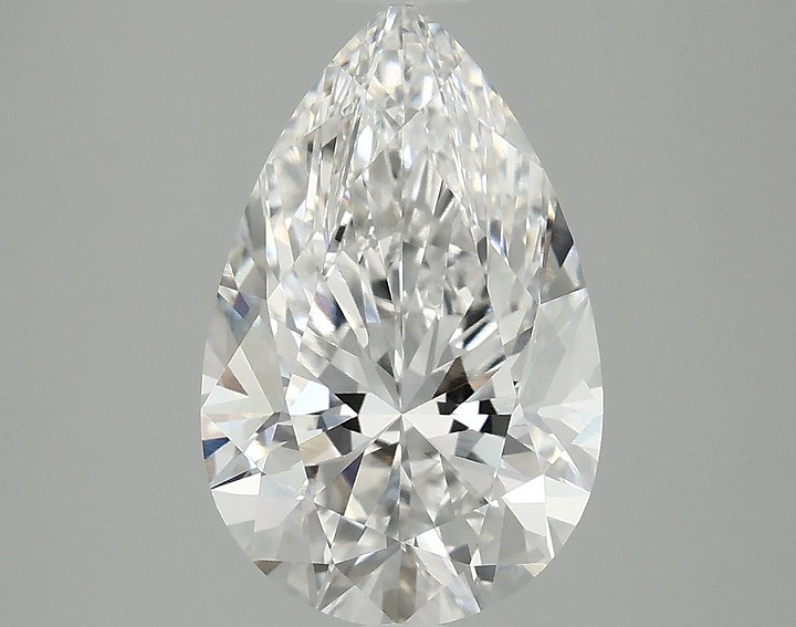 3.05 Carat Pear Shaped Ideal Cut VVS2 IGI Certified Lab Grown Diamond
