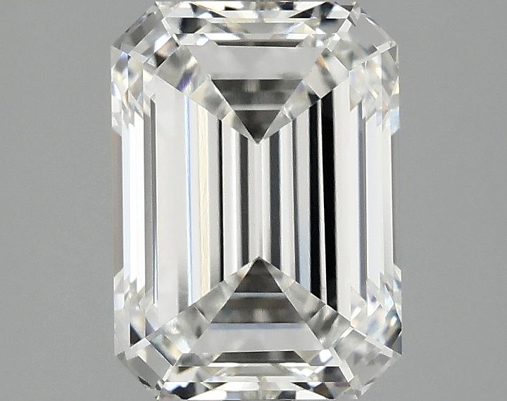 3.08 Carat Emerald Shaped Excellent Cut VVS2 IGI Certified Lab Grown Diamond
