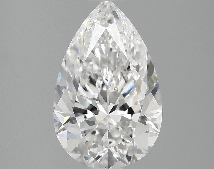 2.05 Carat Pear Shaped Ideal Cut VVS2 IGI Certified Lab Grown Diamond