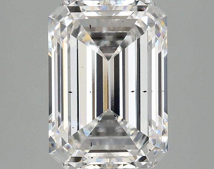 2.97 Carat Emerald Shaped Ideal Cut SI1 IGI Certified Lab Grown Diamond